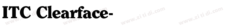 ITC Clearface字体转换